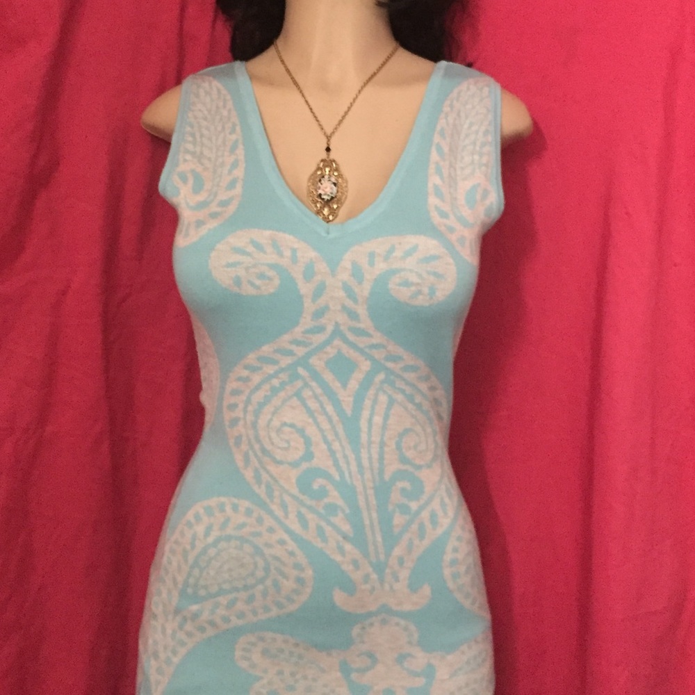 V-neck Mini Dress